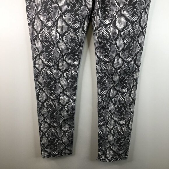 Seven7 Tummyless High Rise Skinny Snake Print Jeans Size 10 - Picture 8 of 13